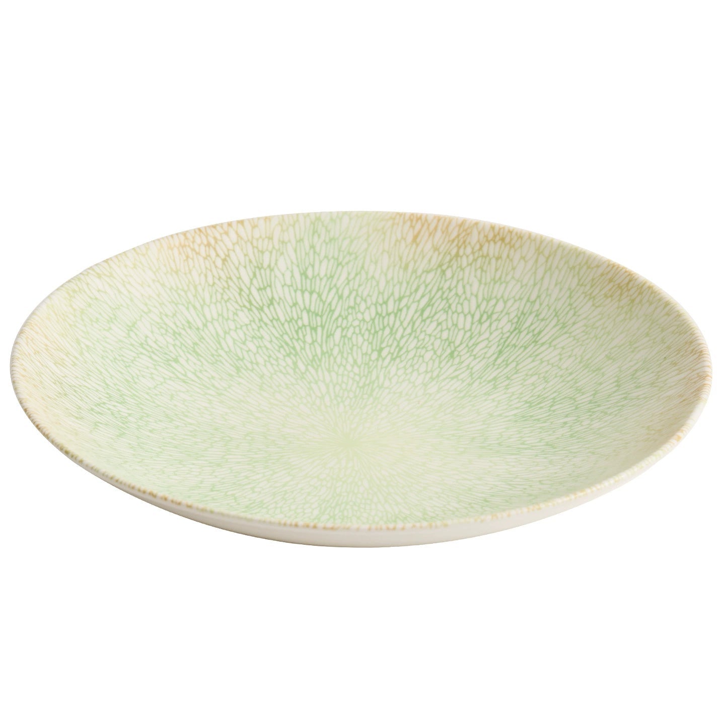 Ripple-Texture Wide-Rim Shallow Ceramic Bowl — Fine Dining Style