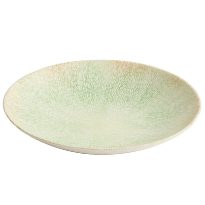 Ripple-Texture Wide-Rim Shallow Ceramic Bowl — Fine Dining Style